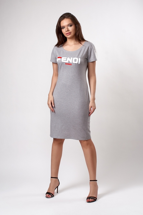 Трикотажна сукня FENDI в збільшенних розмірах